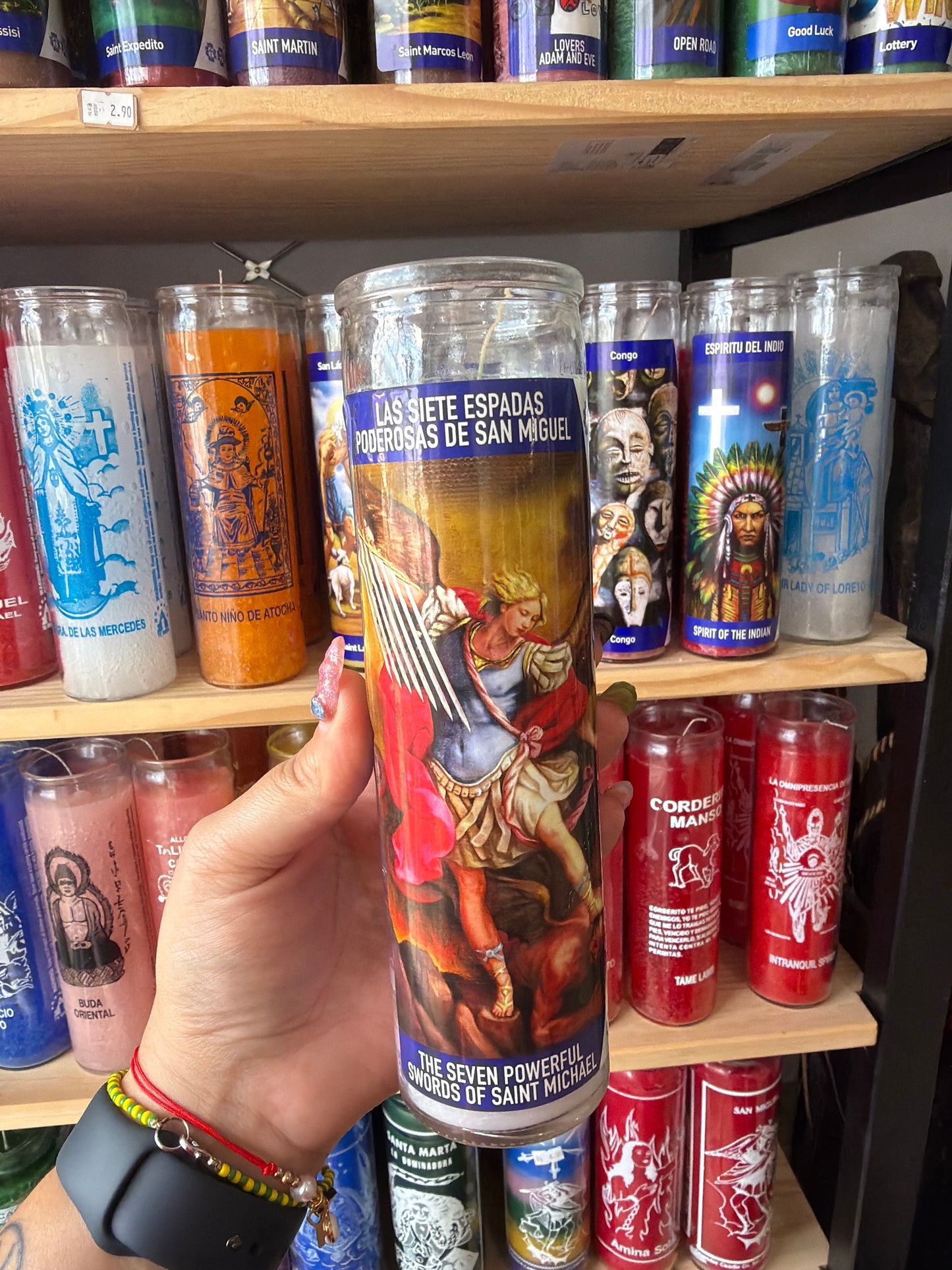 Vela las siete espadas de San miguel