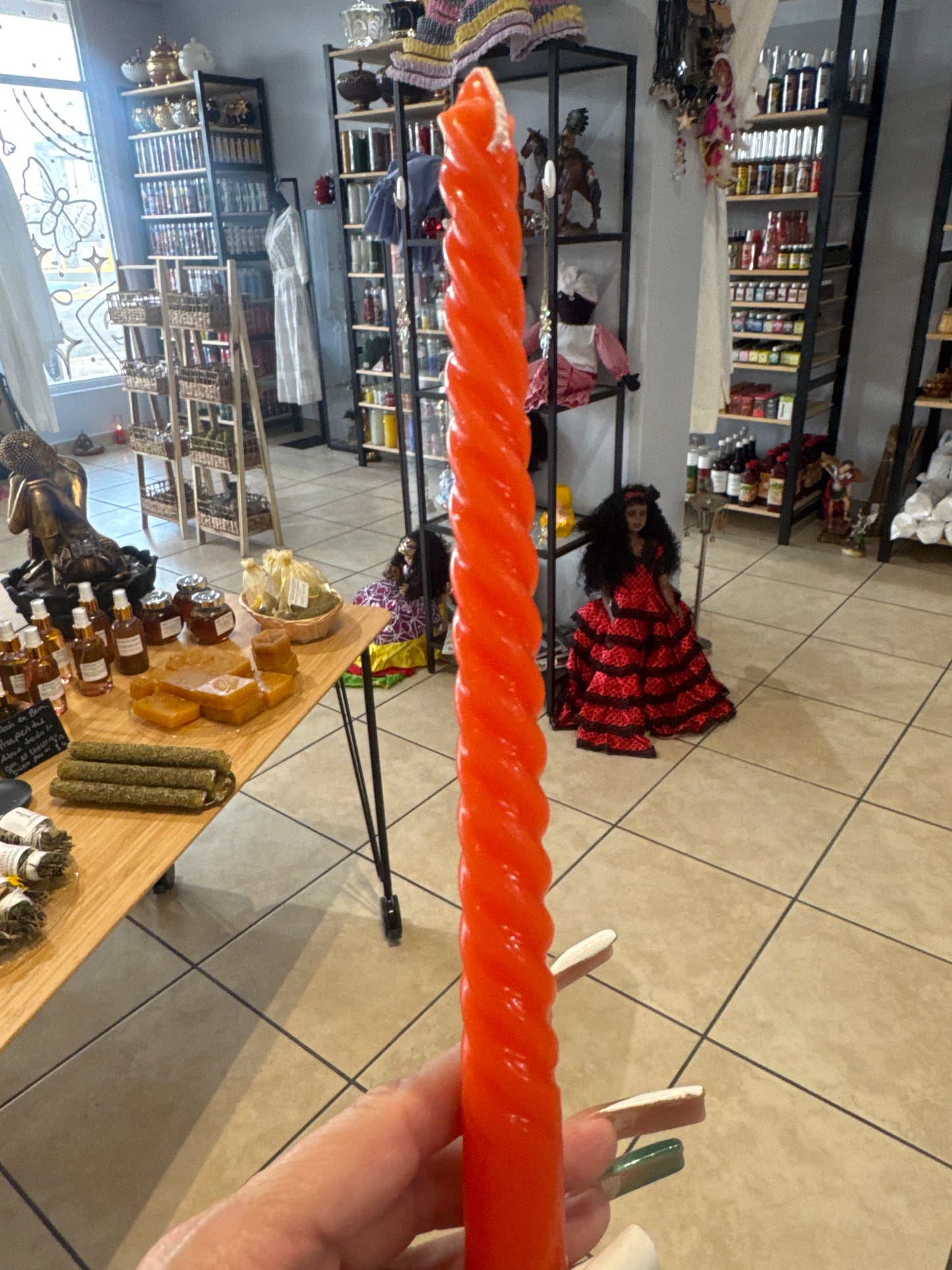 Vela suelta Grande Naranja