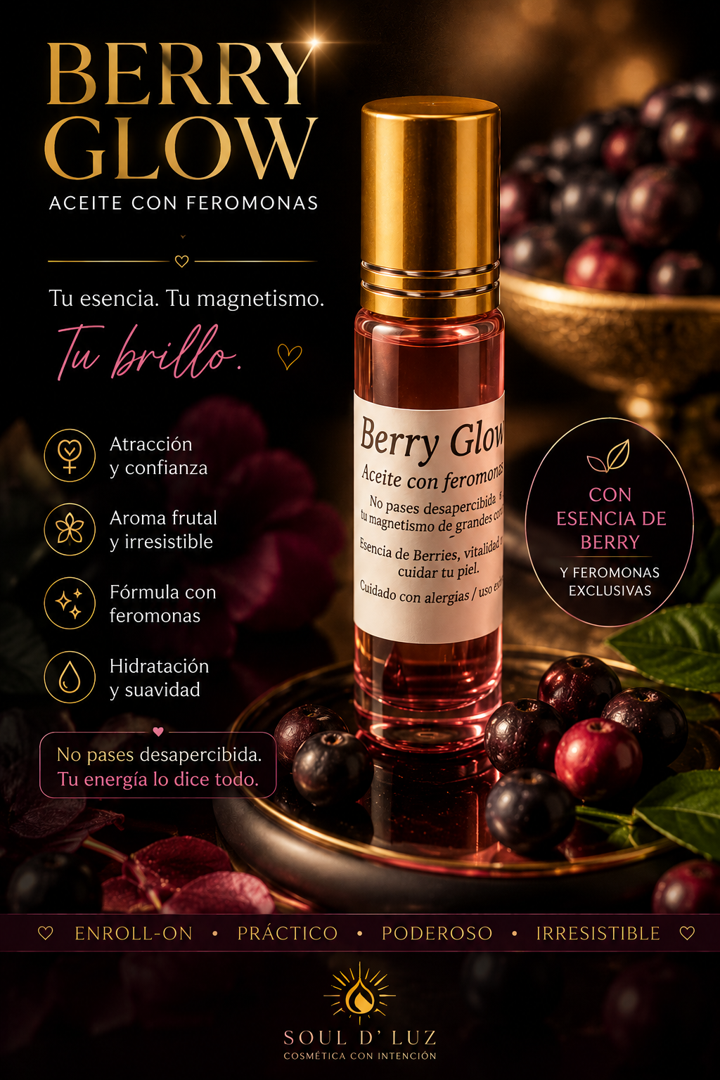 Roll On Berry Glow | Roll On Corporal Dulce para sensualidad