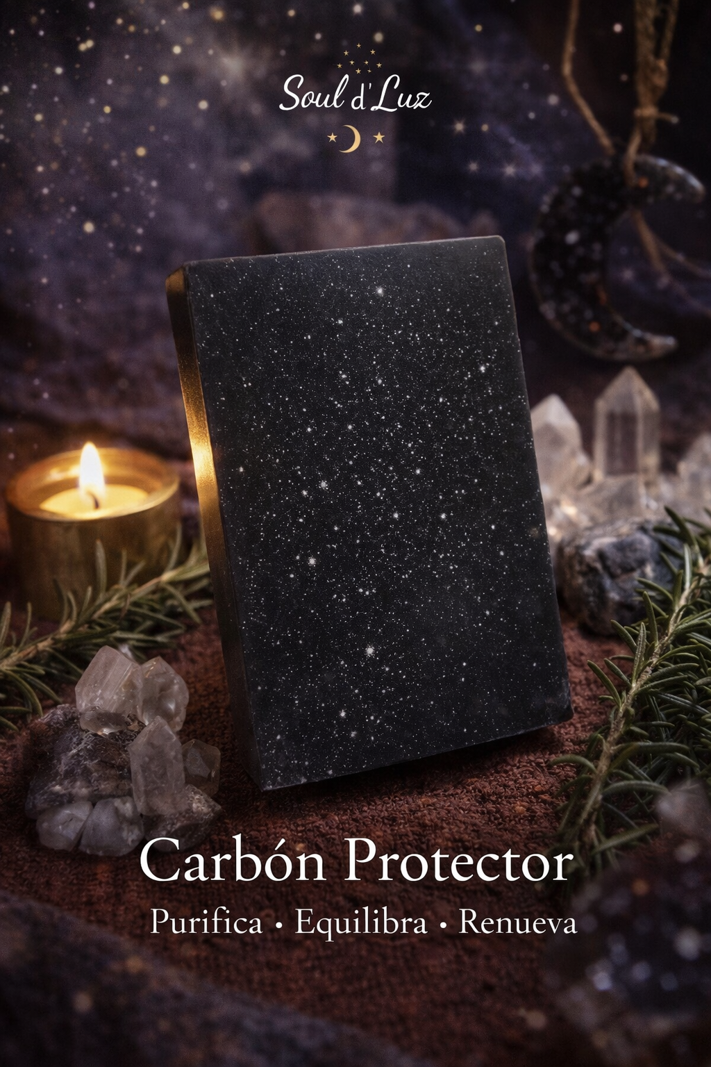 Jabon barra Carbón Protector