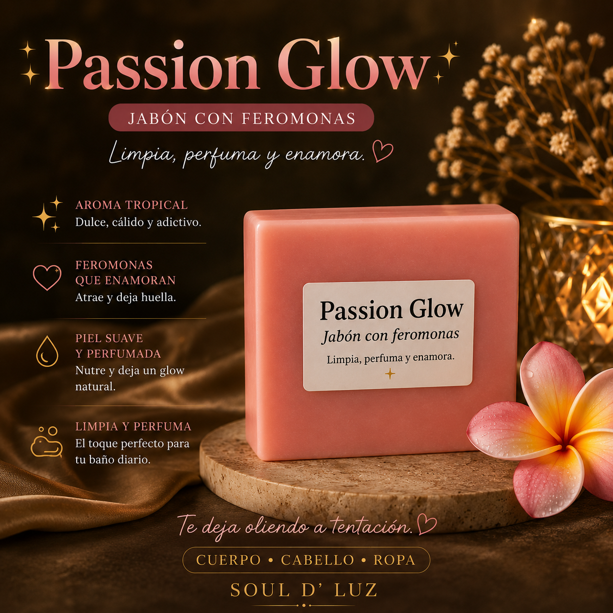 Jabon en Barra Passion Glow