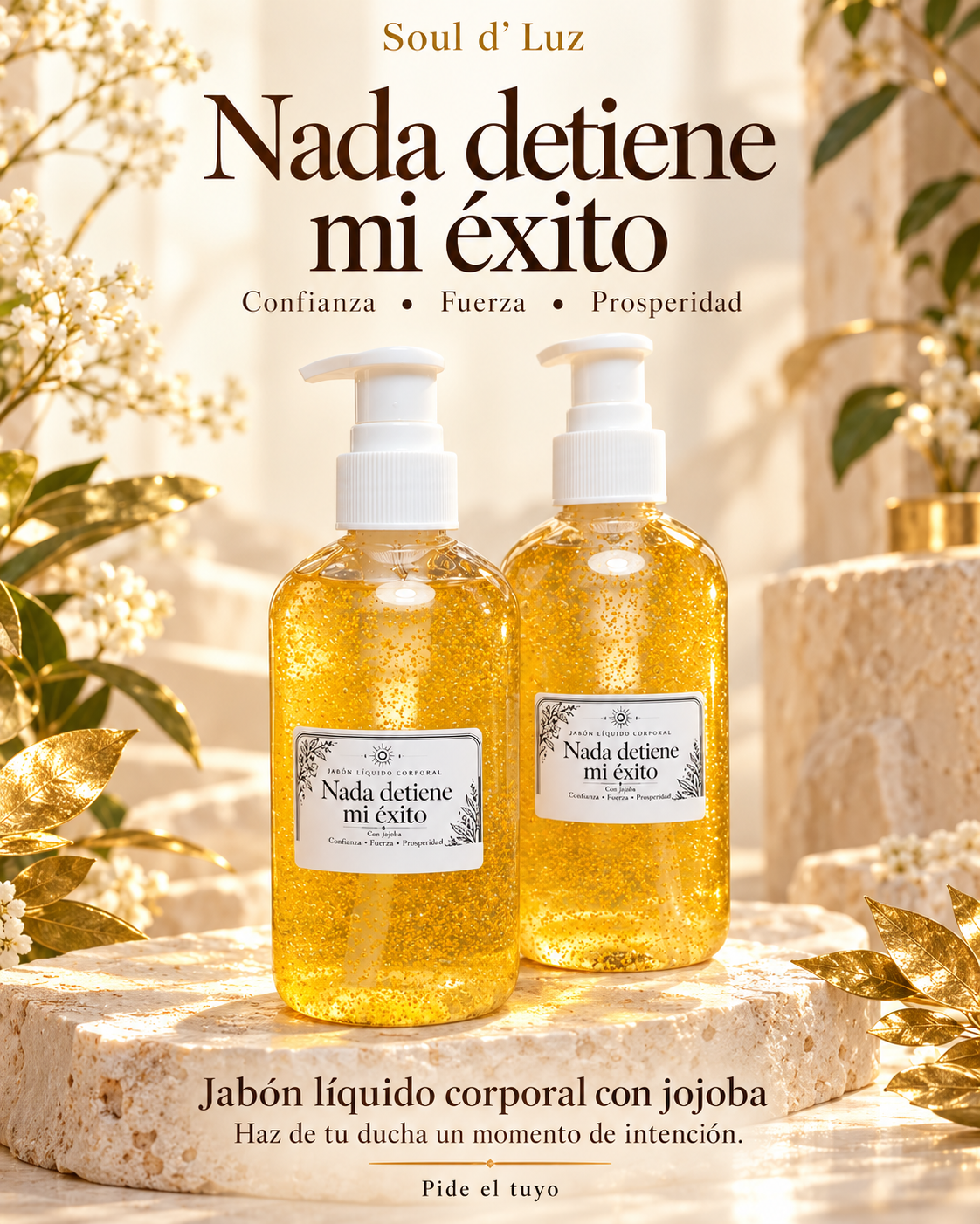 Nada detiene mi éxito | Jabón líquido corporal con jojoba