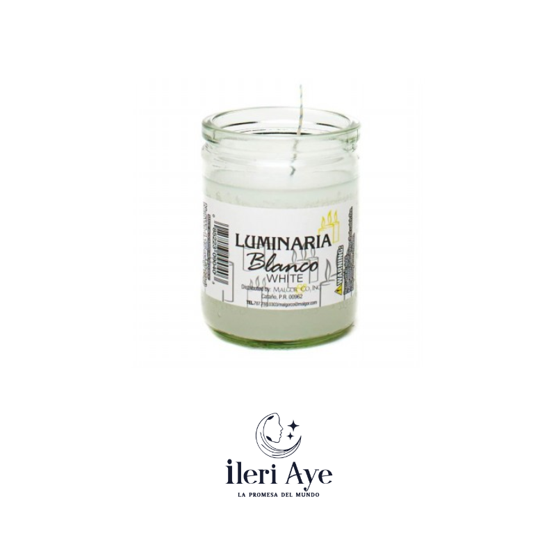 vela pequeña blanca