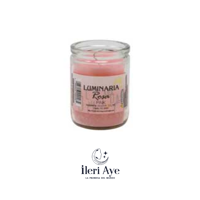 vela pequeña rosa