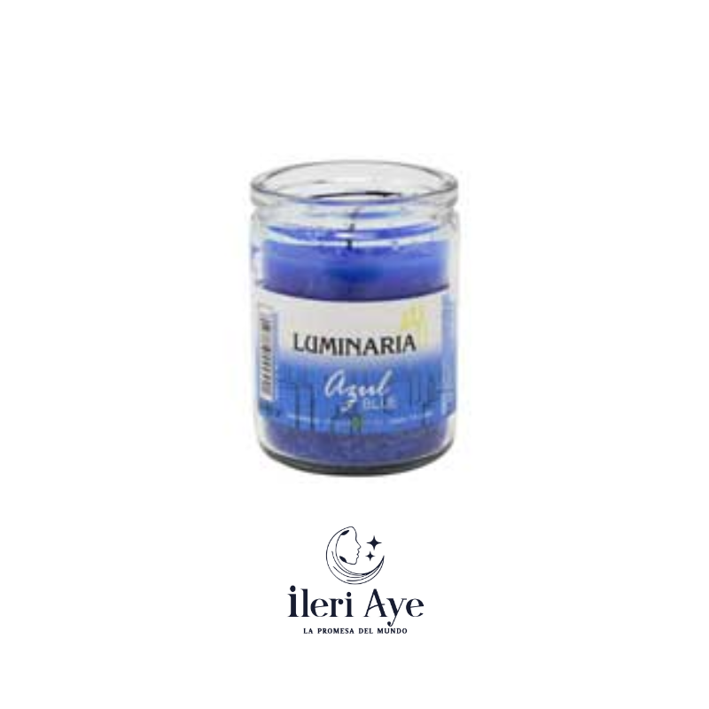 vela pequeña azul