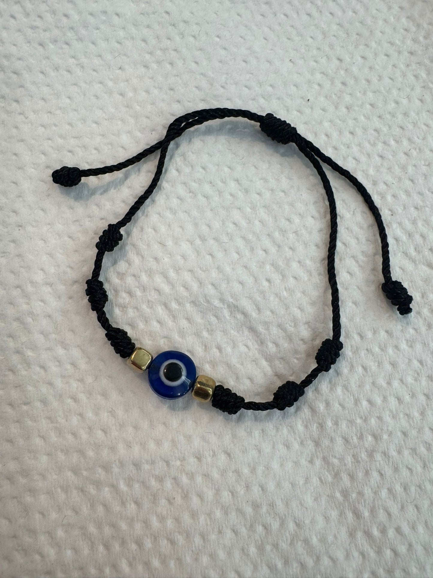 Pulsera negra con Ojo Turco