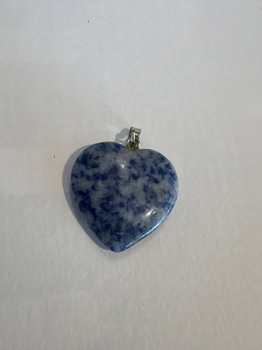 Pendant de piedra Sodalita | Piedra energetica, corazon, intuicion, ordenar pensamientos, concentracion