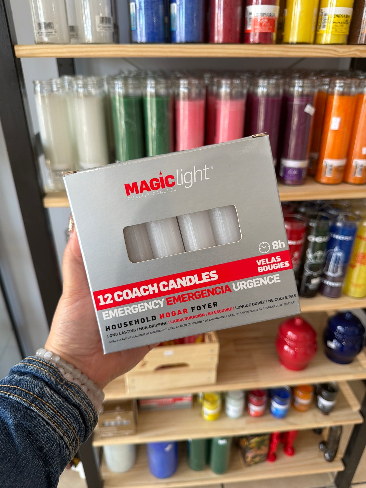Velas de cajita gordas