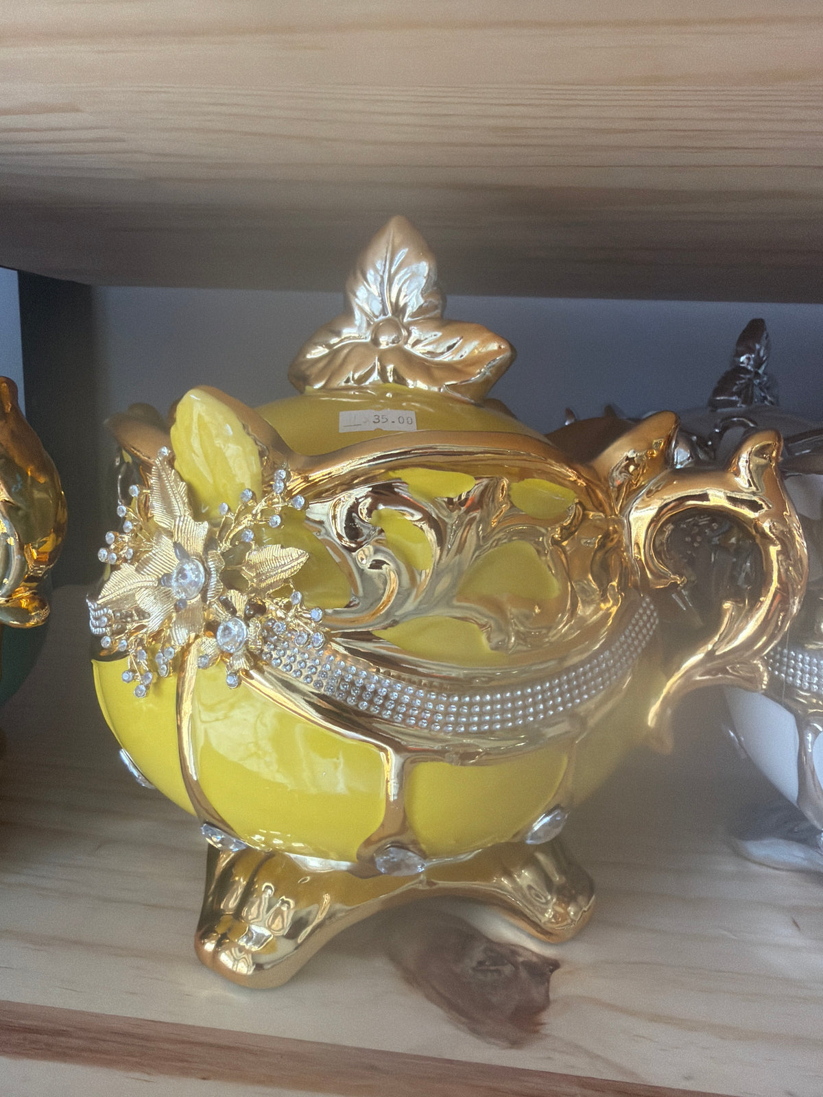 Sopera pequeña azul amarilla  | oshun