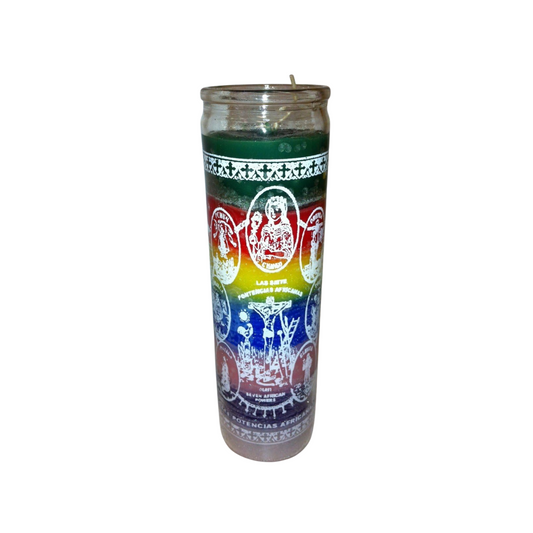 Vela de 7 Potencias | Fuerza, Protección y Prosperidad