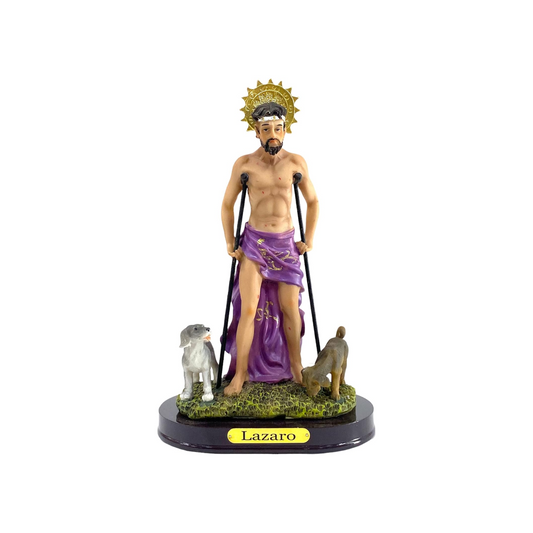 Figura de San Lázaro 5" | Fe, Protección y Sanación