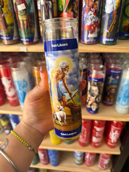 Vela san Lázaro amarilla