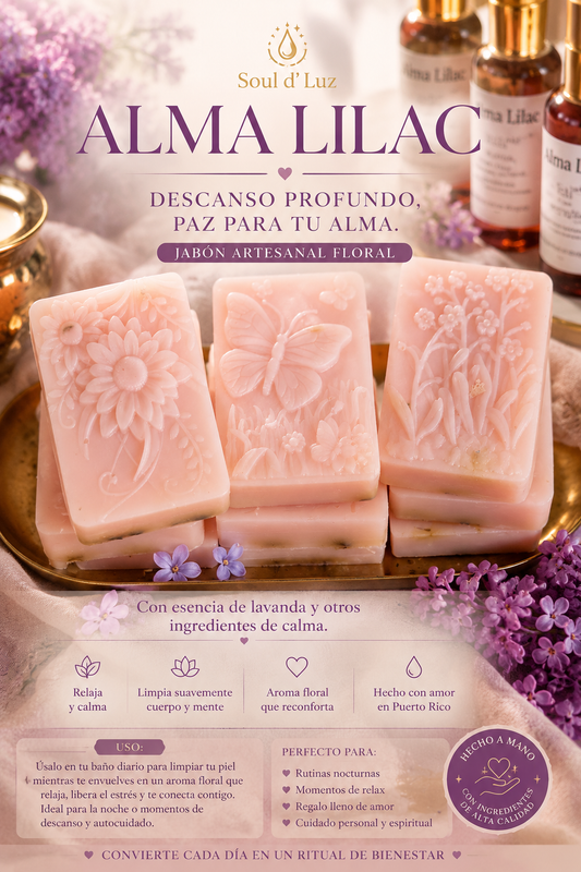 ALMA LILAC | Jabón para Dormir, Relajación y Descanso Natural