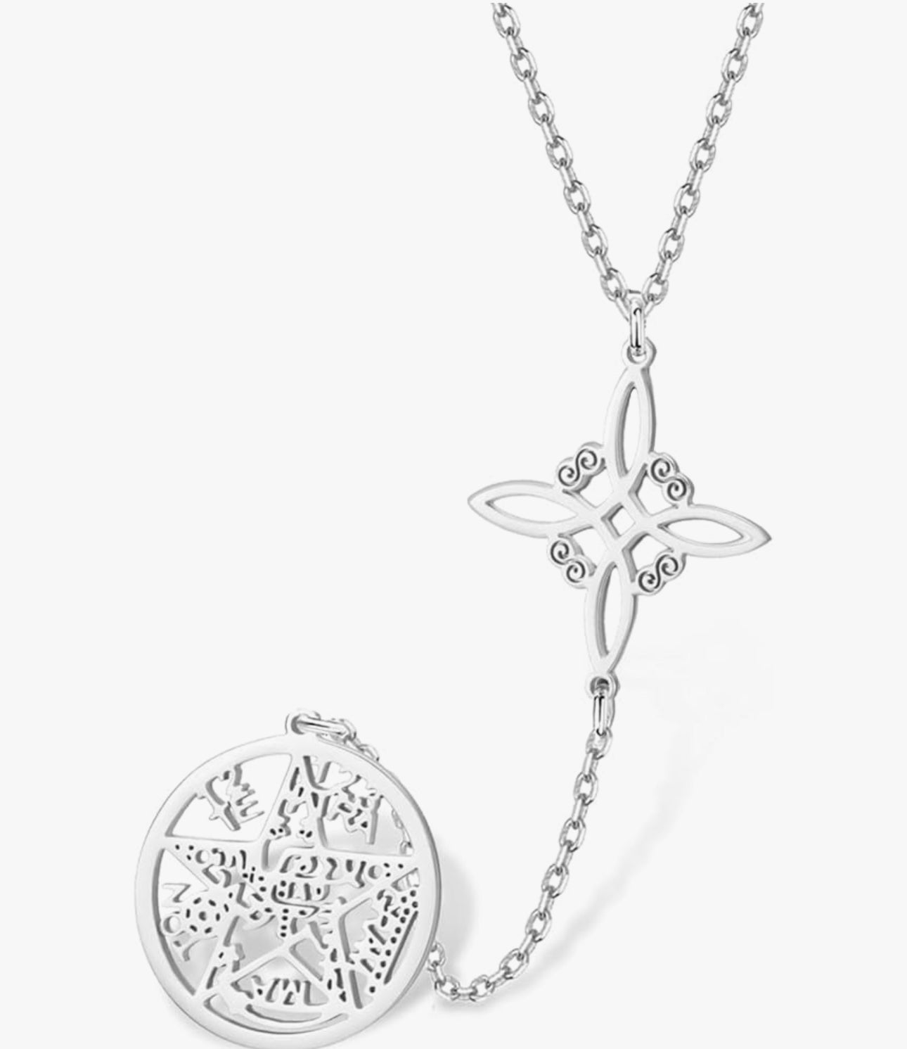 Collar nudo de bruja y tetragramaton