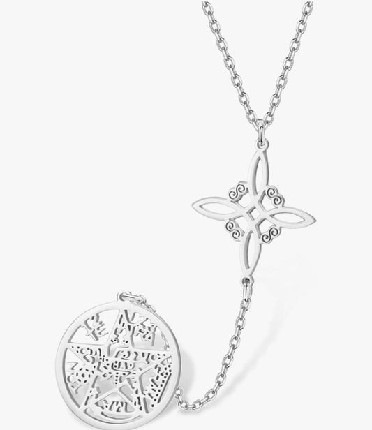 Collar nudo de bruja y tetragramaton
