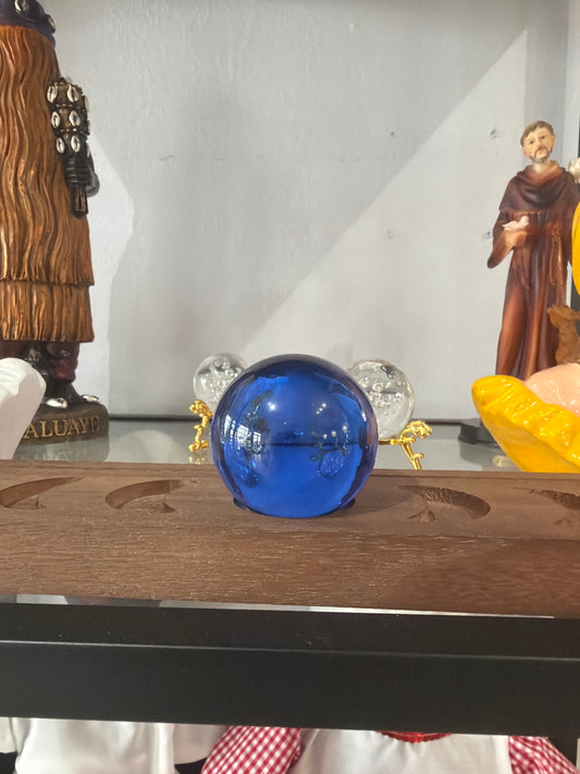 Bola de cristal azul -sola-