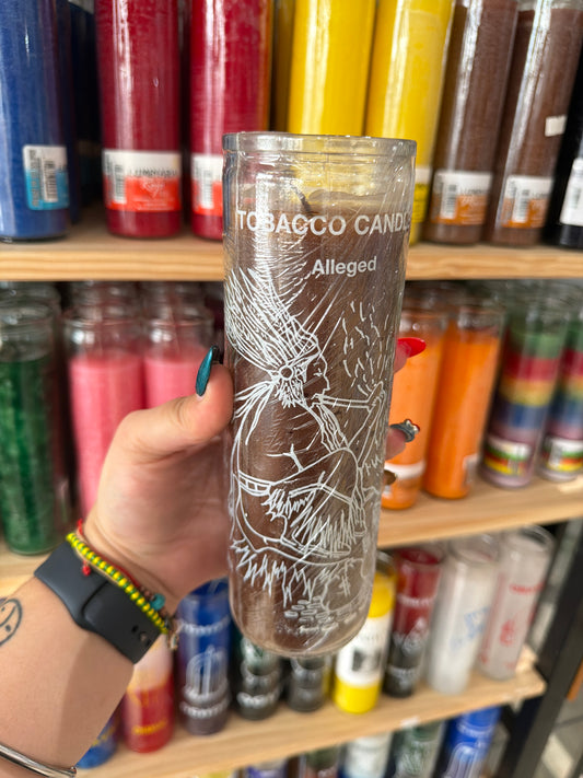 Vela tabacco aromatica| crusader candle co