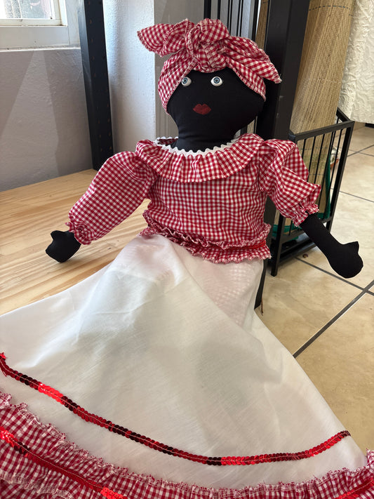 Muñeca blanca y roja  | Representación madama , espiritismo (copia 4)