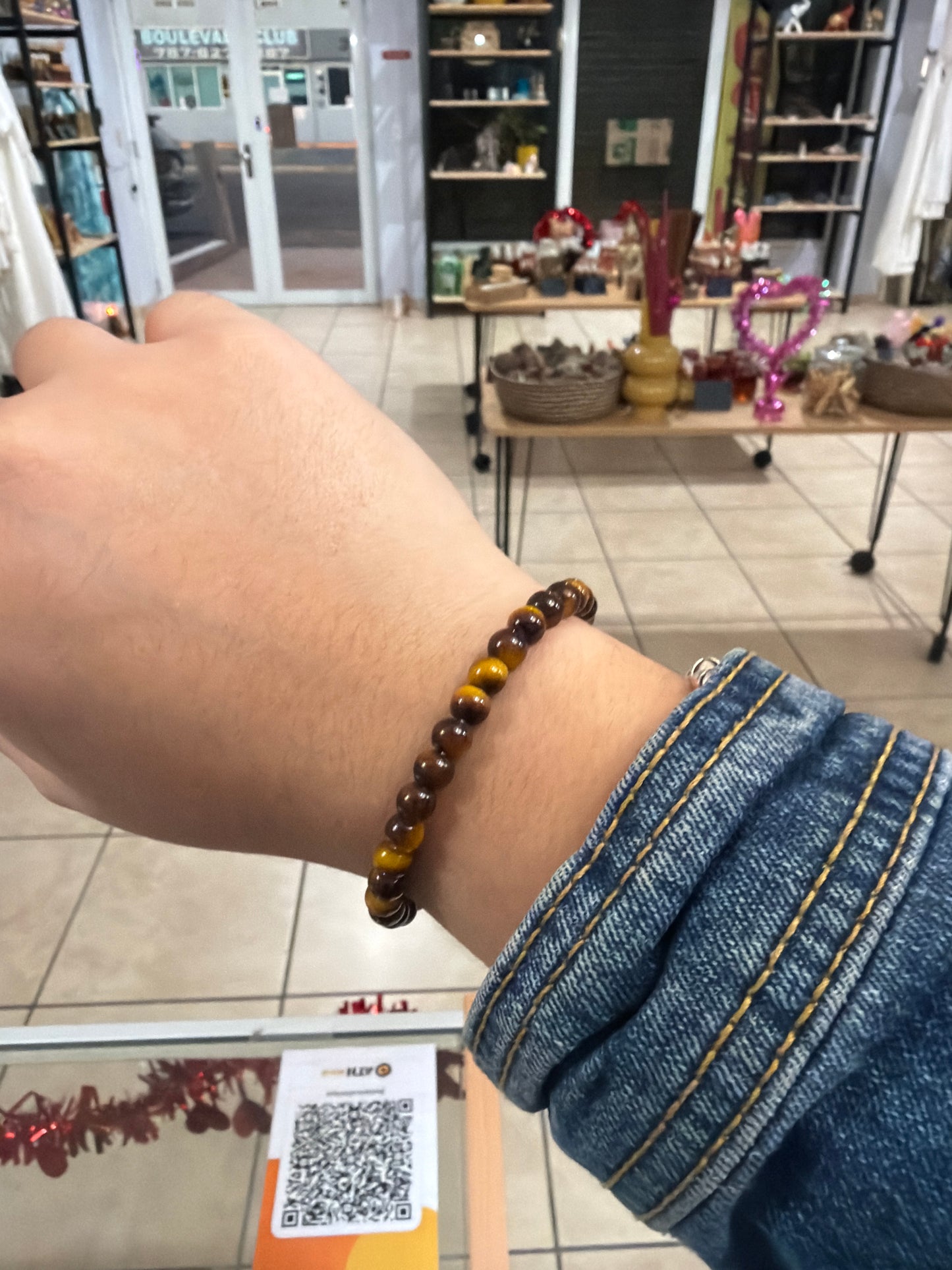 Pulsera Ojo de Tigre fina