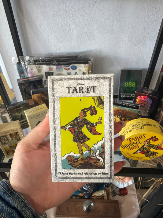 Cartas tarot blancas y negras grandes