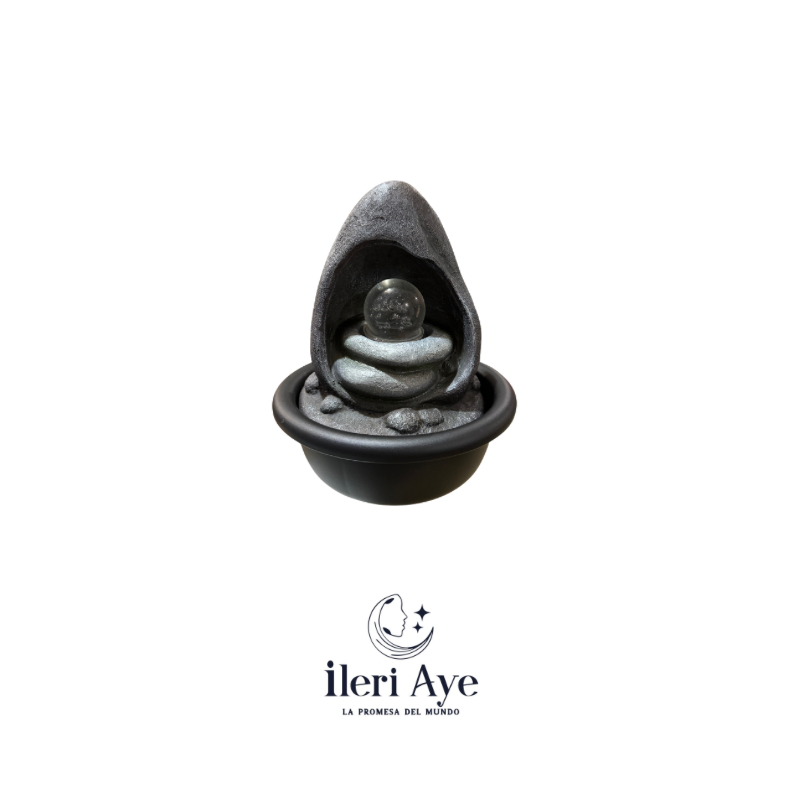 Fuente cascada con bola
