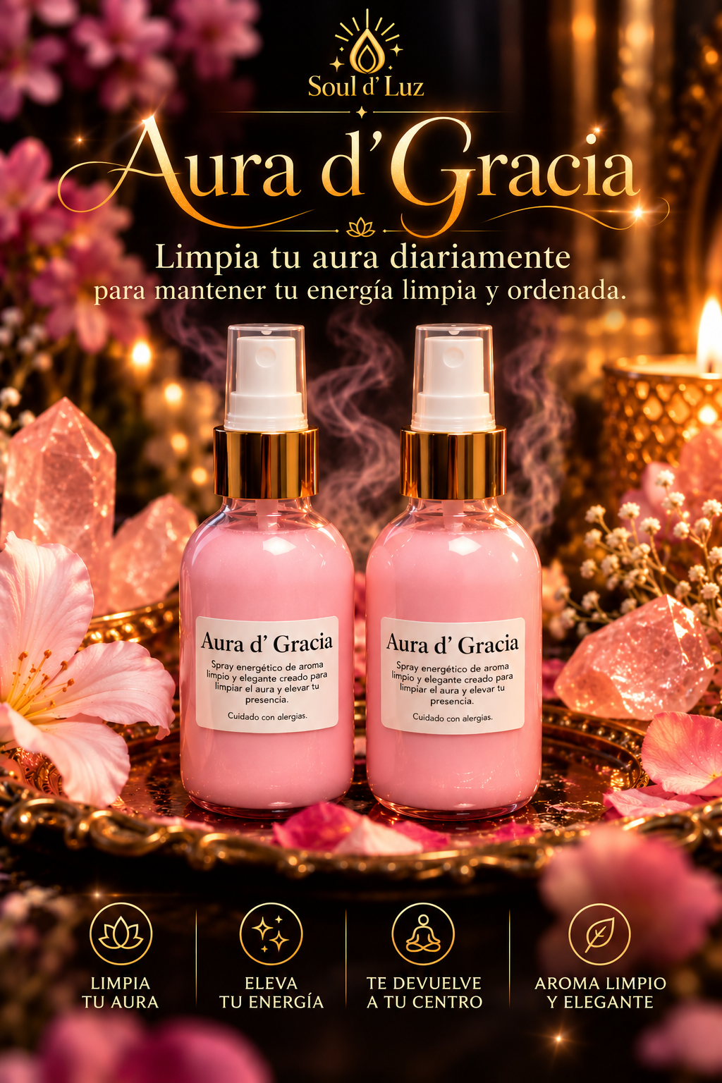 Aura d’ Gracia | Spray de Limpieza de Aura
