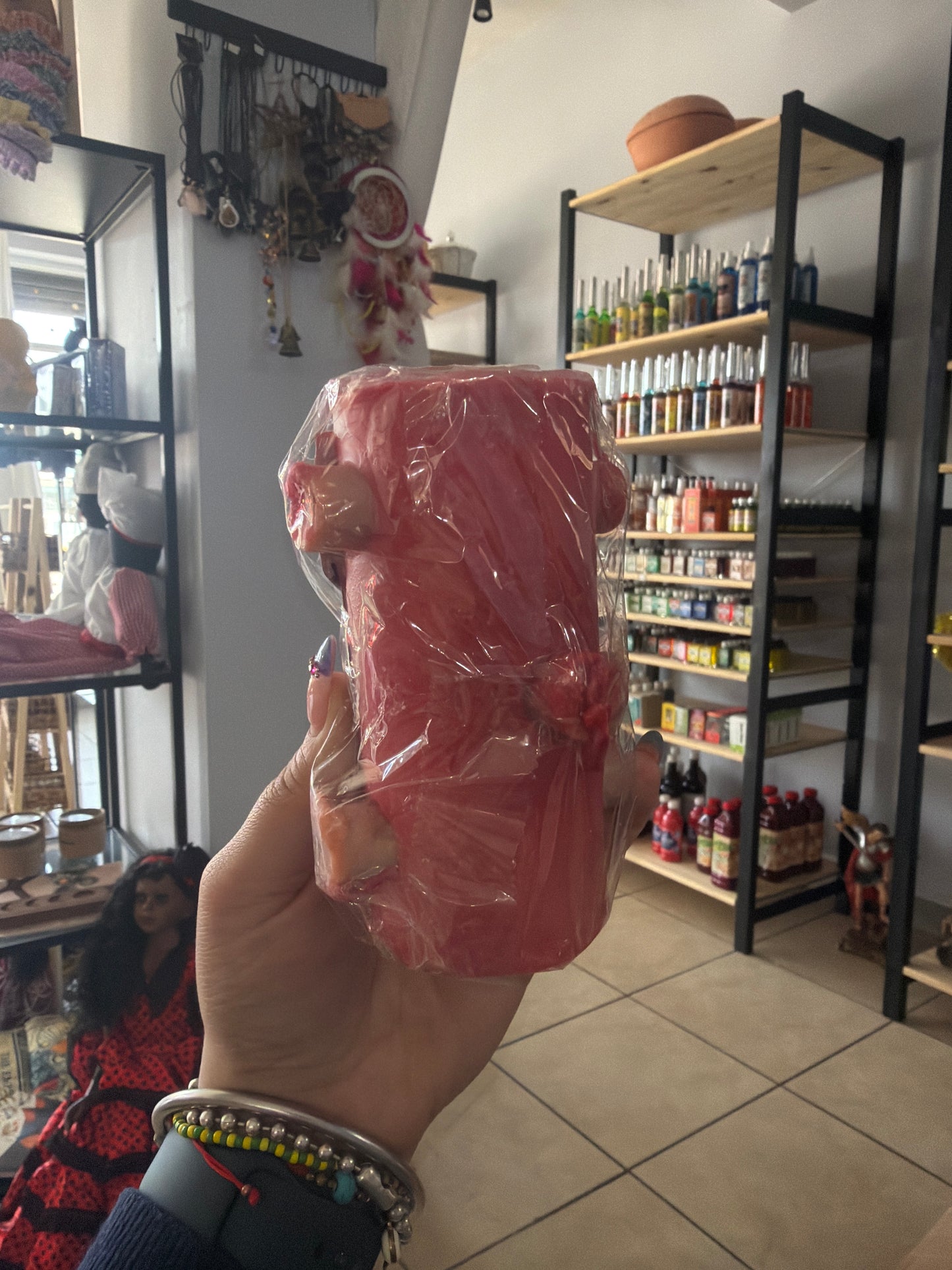 Vela 7 mechas roja | vela