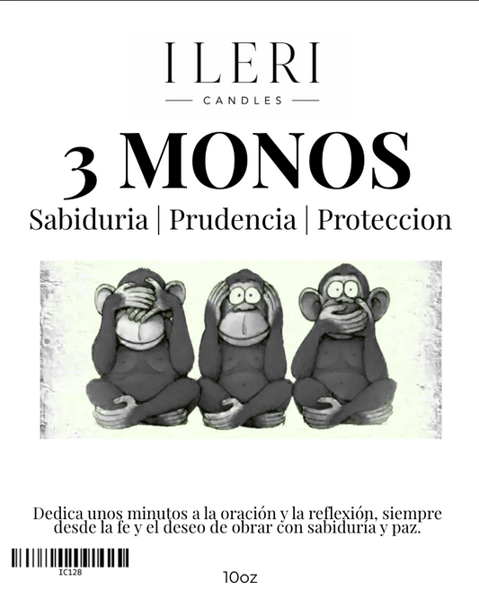 Vela | Los 3 monos | Ileri Candles