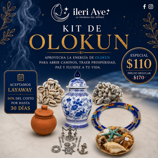 Kit Completo de Olokun | Sopera, Boya, Tinaja, Caracoles y Herramientas Espirituales