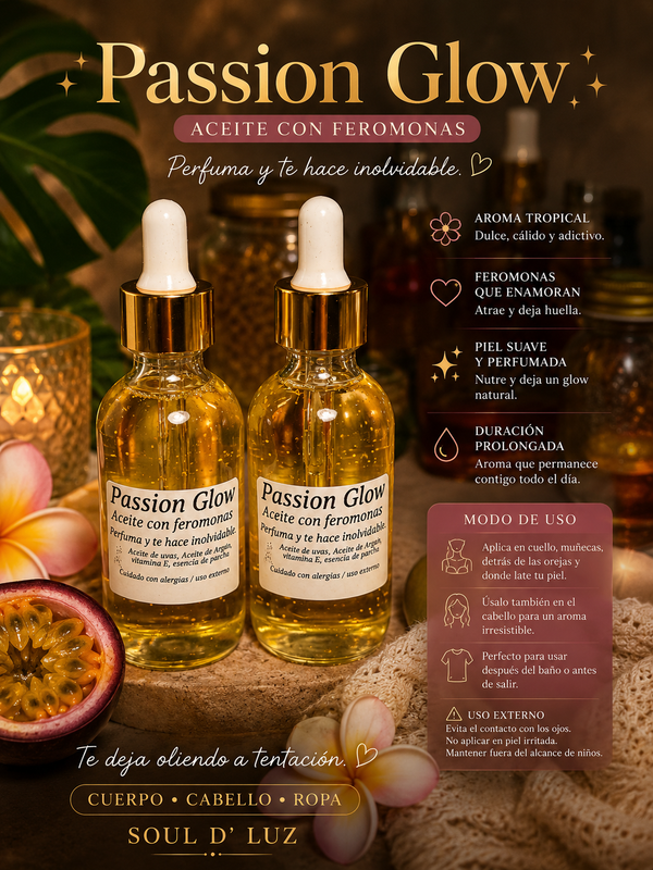 Passion Glow | Aceite con Feromonas