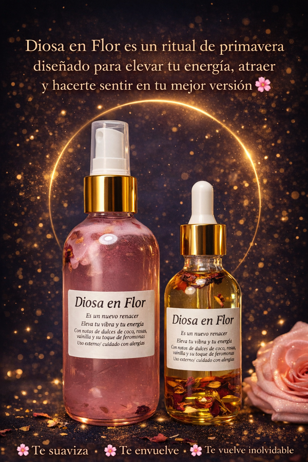 Kit Diosa en Flor | Spray Corporal de Coco para Amor Propio, Confianza y nuevos comienzos