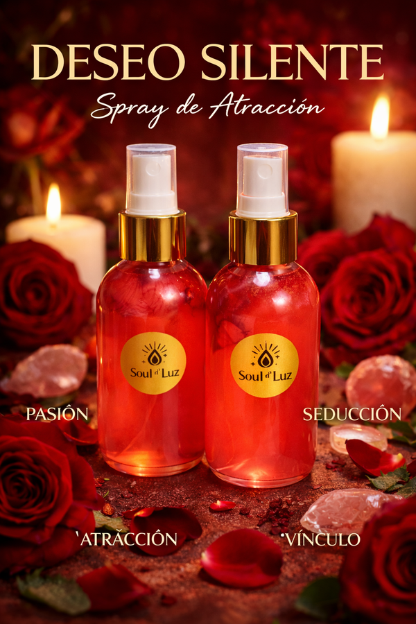 Spray Deseo Silente | Spray Energético para Amor, Atracción y Conexión