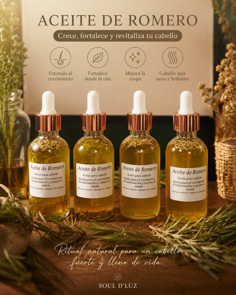 Aceite de Romero para el pelo