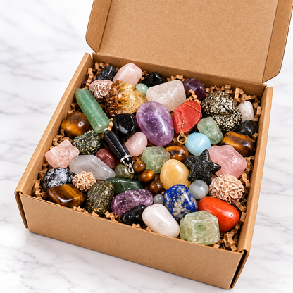 Crystal Scoop | Caja Sorpresa de Cuarzos y Piedras Energéticas | Mystery Box