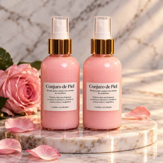 Spray Conjuro de Piel | Misterio, transformacion, sensualidad  | Olor a naranja 4 oz | Soul d’ Luz