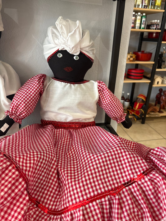 Muñeca roja y blanca | Representación madama , espiritismo (copia)