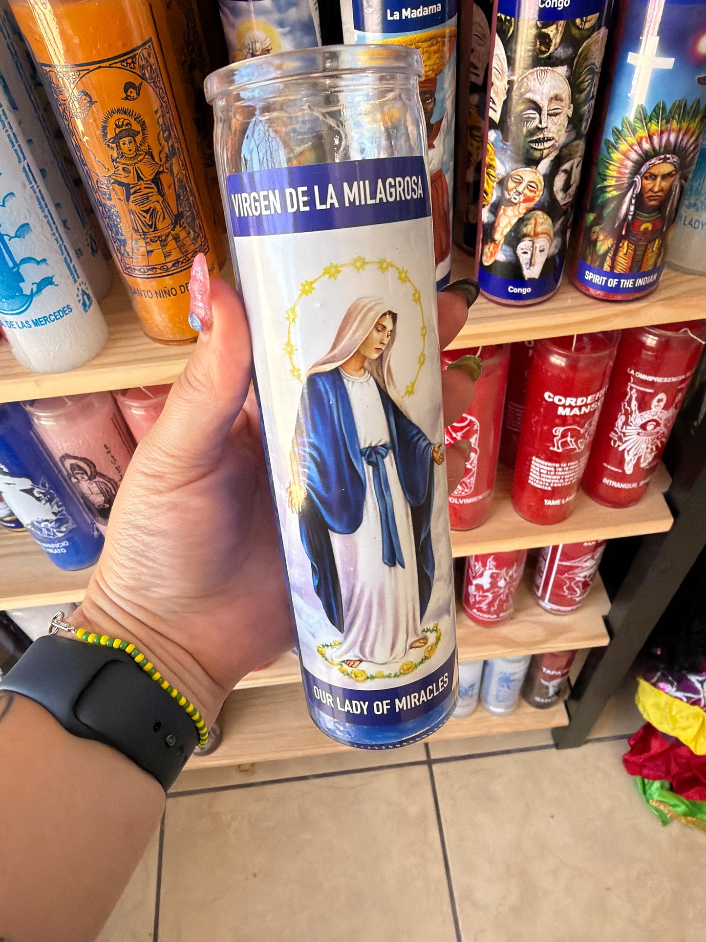 Vela virgen de la milagrosa