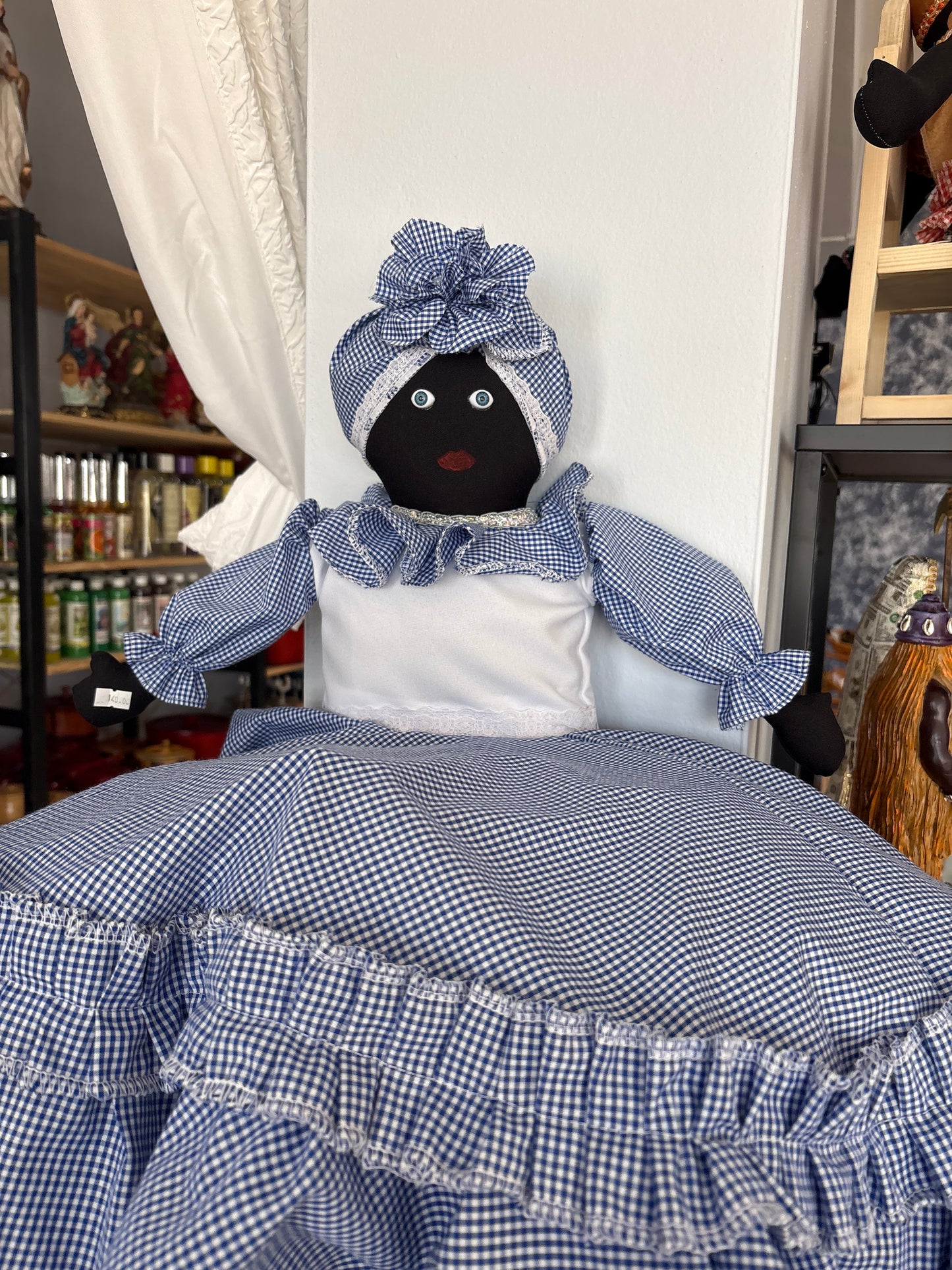 Muñeca blanca y azul | Representación madama , espiritismo (copia 2)