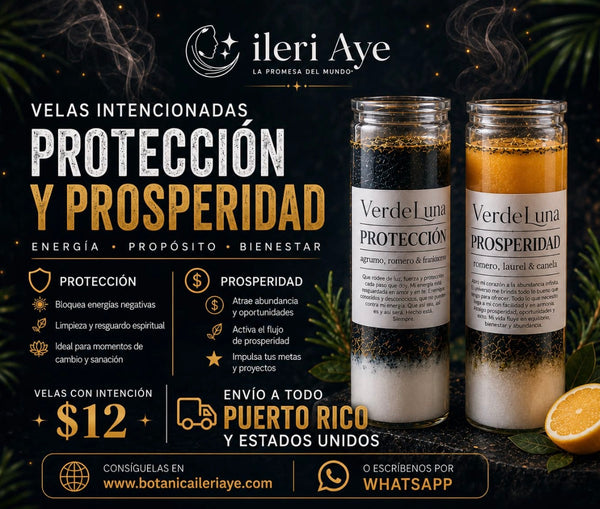 Kit vela protección y prosperidad | VerdeLuna
