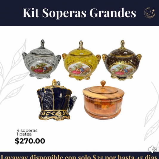 Kit de soperas grandes