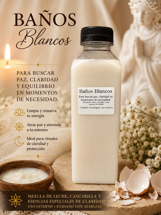 Baño Blanco | De Claridad , tranquilidad, paz