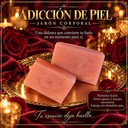 Adiccion de piel | Jabón | Sensualidad, deseo, atracción, presencia | Olor Dulce, floral y almizcle