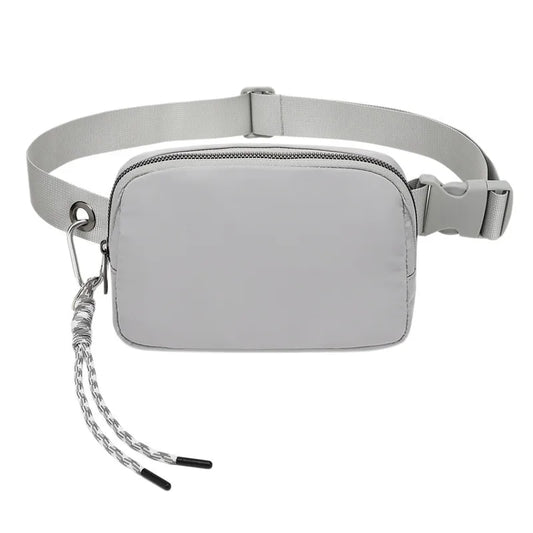 Bolso de Cintura de Nylon para Mujer | Riñonera Elegante de Color Sólido