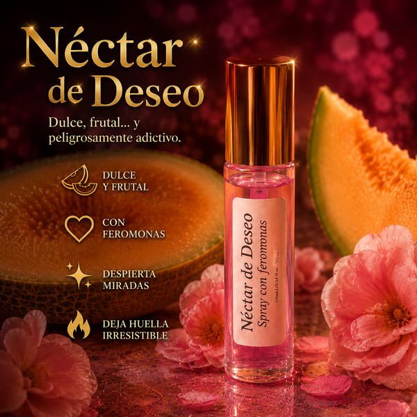 Nectar de Deseo Roll On | Perfume con Feromonas para Atracción, Confianza y Magnetismo Personal