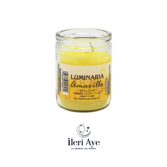 vela pequena amarilla