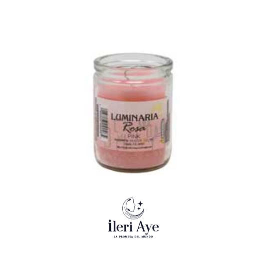 vela pequeña rosa