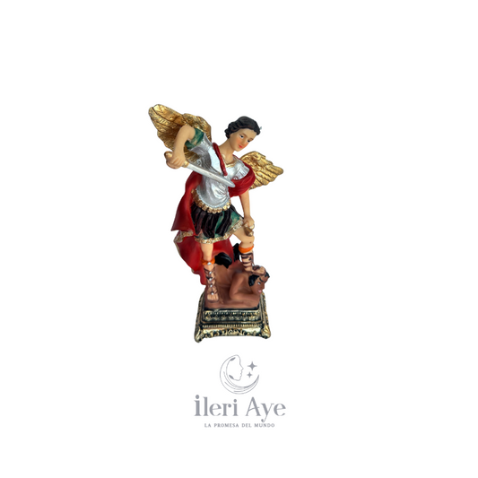 Figura del Arcángel San Miguel en Resina | Imagen Religiosa de Protección y Justicia