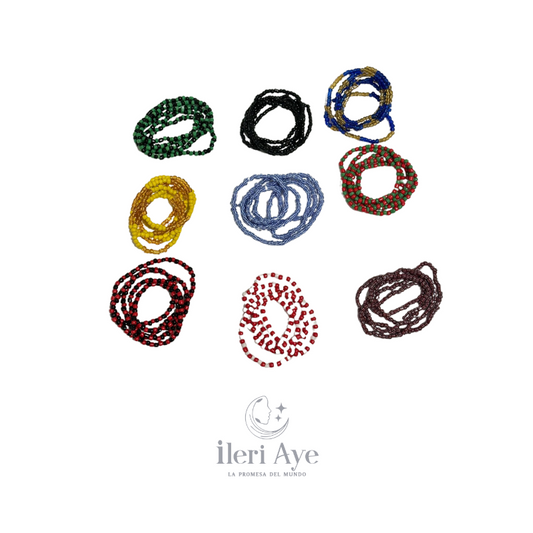 Collares simples de santos - Chango- Rojo y blanco