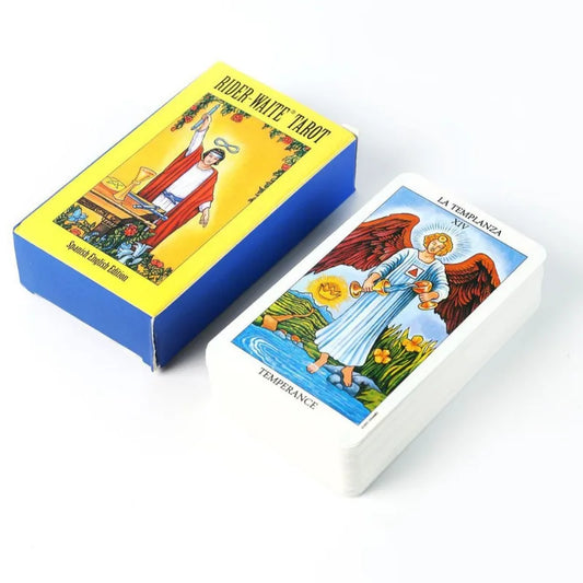 Tarot Rider Waite Original | Baraja Clásica de 78 Cartas Español-Inglés para Lecturas y Meditación