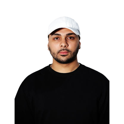 Gorra Blanca de Iyawó | Estilo Béisbol De Hombre en Algodón con Aleros Curvos